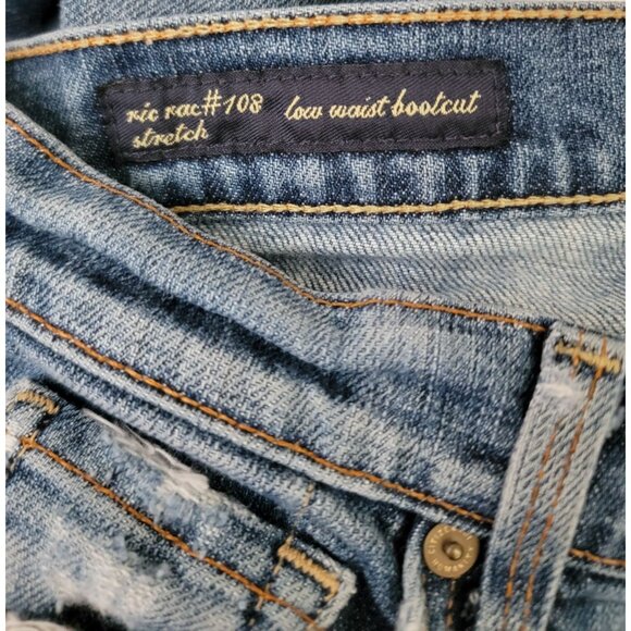 Citizens Of Humanity COH Ric Rac #108 Stretch Low Waist Bootcut Blue Jeans Sz 28 - Picture 9 of 13